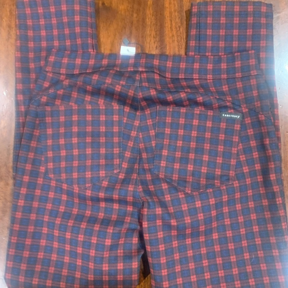 NWT Sanctuary by Anthropologie Checkered Stretch Leggings Small - Picture 9 of 9